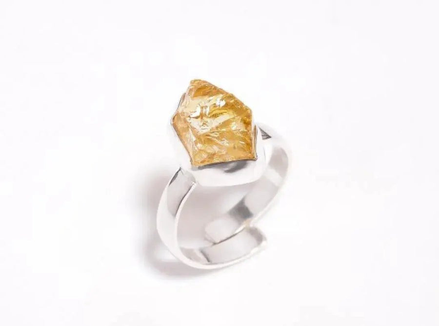 Citrine Adjustable Ring by Brahmatells