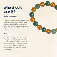 Citrine & Green Aventurine Wealth Bracelet | Business Success & Opportunity by Brahmatells