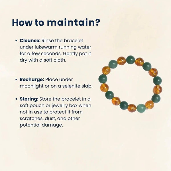 Citrine & Green Aventurine Wealth Bracelet | Business Success & Opportunity by Brahmatells