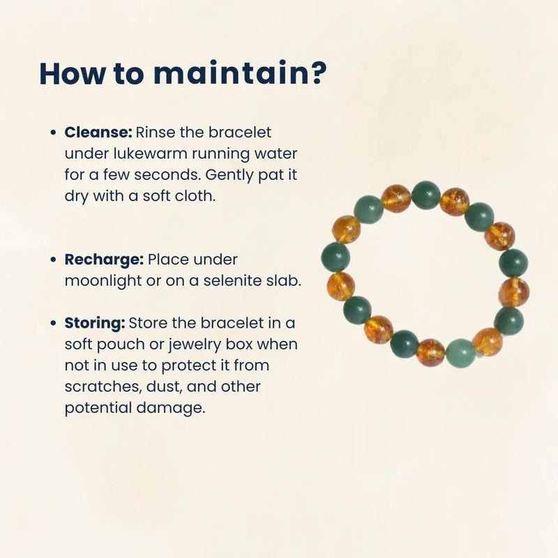 Citrine & Green Aventurine Wealth Bracelet | Business Success & Opportunity by Brahmatells