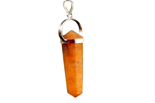 Citrine Double Side Pendant by Brahmatells