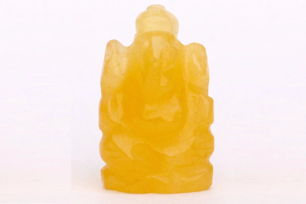 Citrine Ganesha Idol for Prosperity & Obstacle Removal | Brahmatells by Brahmatells