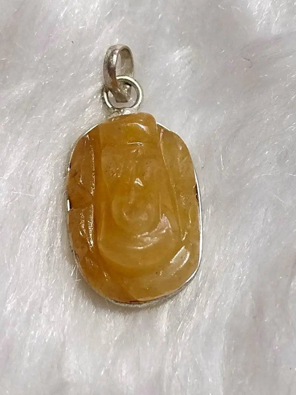 Citrine Ganesha Pendant for Success & Protection | Brahmatells by Brahmatells