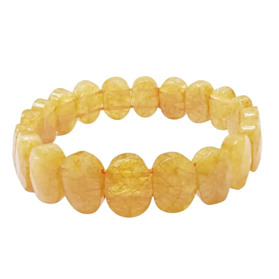 Citrine Oval Faceted Prosperity Bracelet | Brahmatells Astro Collection by Brahmatells