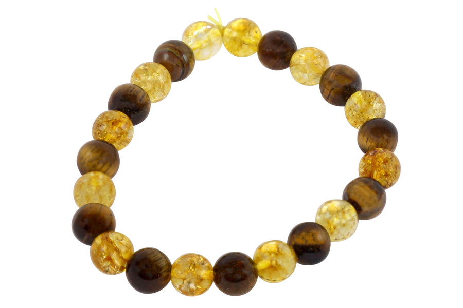 Citrine Tiger Eye Prosperity Bracelet | Brahmatells Astro Collection by Brahmatells