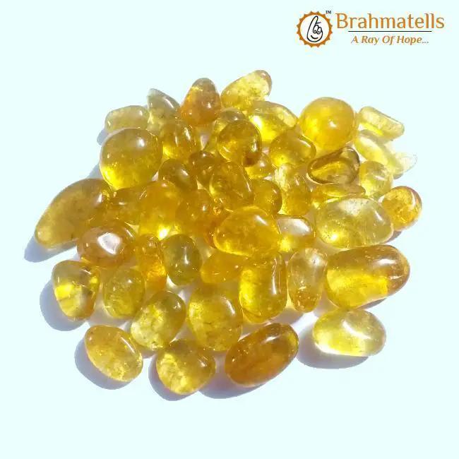 Citrine Tumble Stones: Unlock Positivity & Prosperity | Brahmatells by Brahmatells