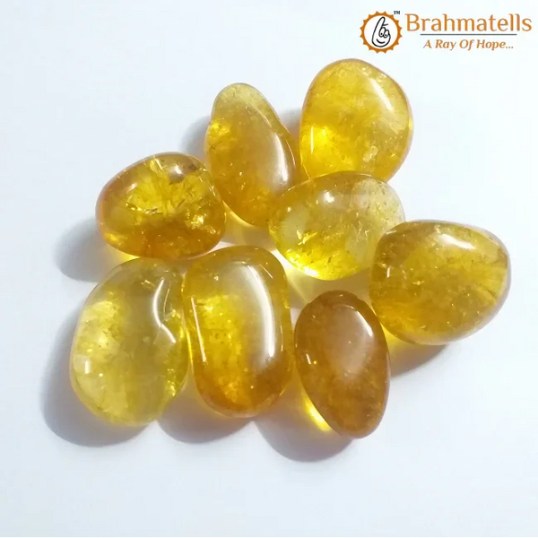 Citrine Tumble Stones: Unlock Positivity & Prosperity | Brahmatells by Brahmatells