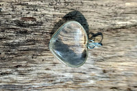 Clear Quartz Crystal Heart Pendant by Brahmatells