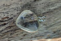 Clear Quartz Crystal Heart Pendant by Brahmatells
