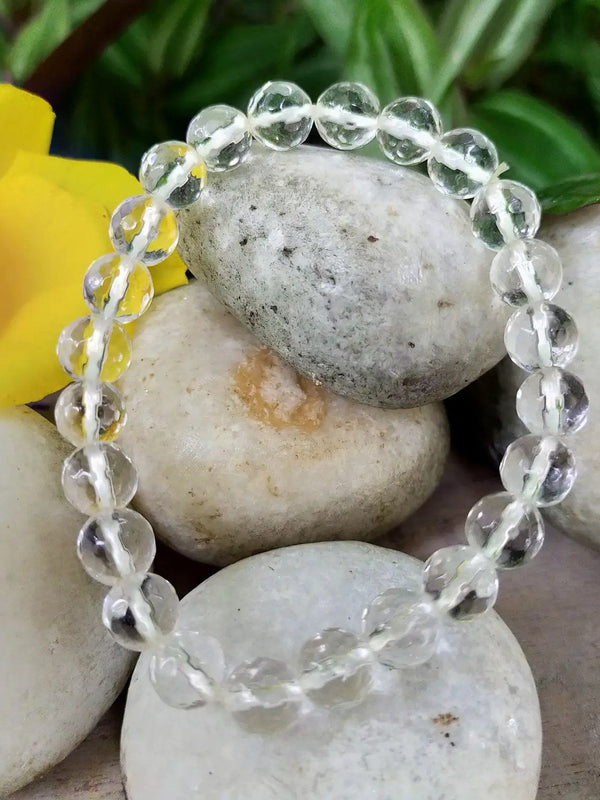 Clear Quartz Diamond Cut Bracelet - Master Healer & Energy Amplifier | Brahmatells by Brahmatells