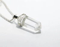 Clear Quartz Double Point Pencil Pendant by brahmatells