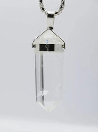 Clear Quartz Double Point Pencil Pendant by brahmatells