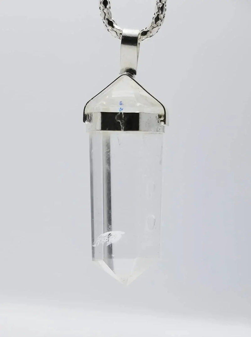 Clear Quartz Double Point Pencil Pendant by brahmatells