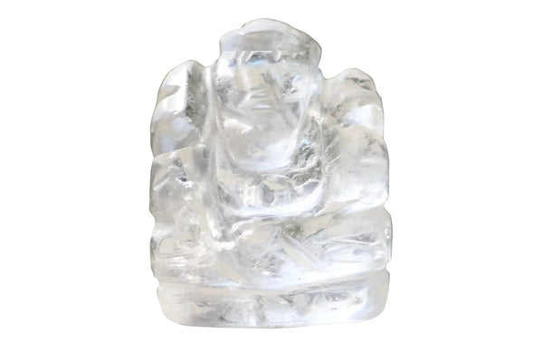 Clear Quartz Ganesha Idol for Prosperity & Protection | Brahmatells by Brahmatells