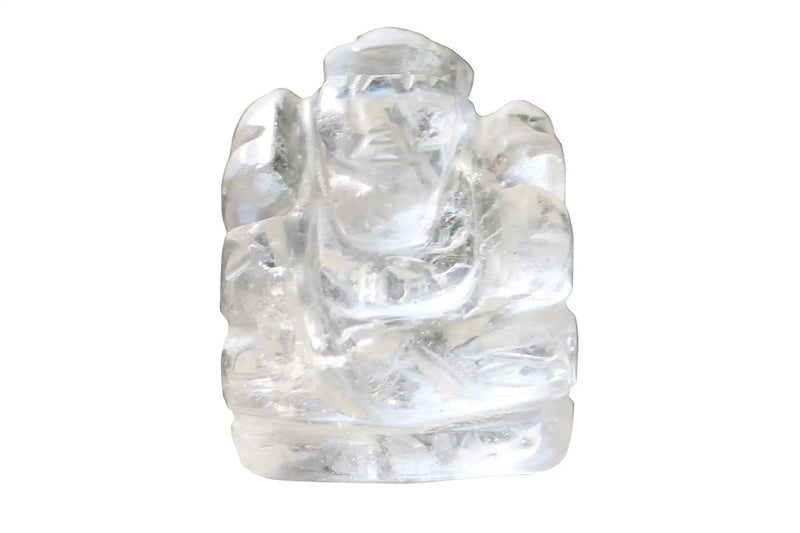 Clear Quartz Ganesha Idol for Prosperity & Protection | Brahmatells by Brahmatells