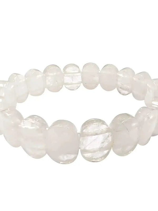 Clear Quartz Oval Faceted Bracelet | Energy Amplifying Crystal | Brahmatells by Brahmatells