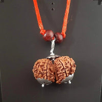 Collector Size Gauri Shankar Rudraksha Pendant - Divine Harmony | Brahmatells by Brahmatells