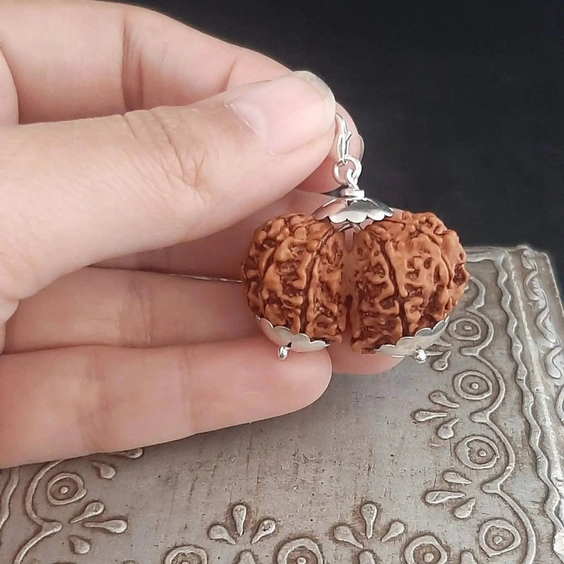 Collector Size Gauri Shankar Rudraksha Pendant - Divine Harmony | Brahmatells by Brahmatells