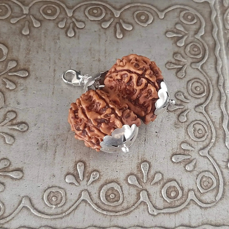 Collector Size Gauri Shankar Rudraksha Pendant - Divine Harmony | Brahmatells by Brahmatells