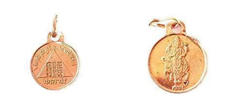 Copper Multicolour Mangal Yantra Pendent with Photo by brahmatells