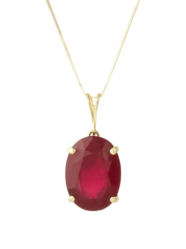 Crimson Red Ruby Manak Oval Pendant - Sun's Radiance | Brahmatells by Brahmatells