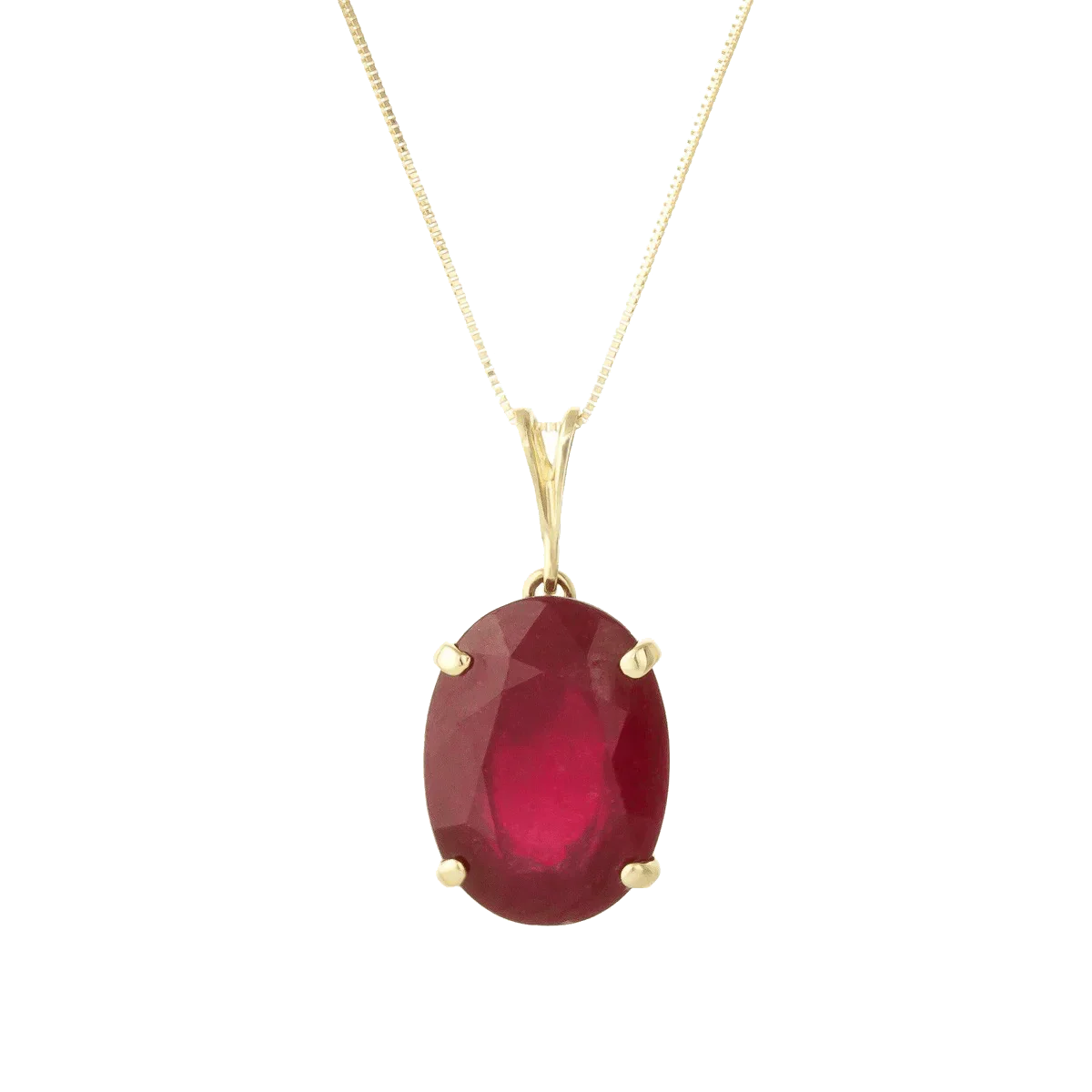Crimson Red Ruby Manak Oval Pendant - Sun's Radiance | Brahmatells by Brahmatells