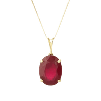 Crimson Red Ruby Manak Oval Pendant - Sun's Radiance | Brahmatells by Brahmatells
