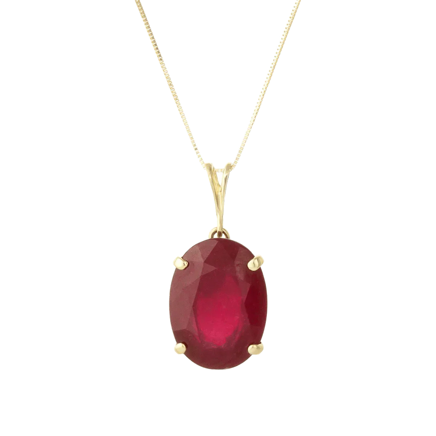 Crimson Red Ruby Manak Oval Pendant - Sun's Radiance | Brahmatells by Brahmatells