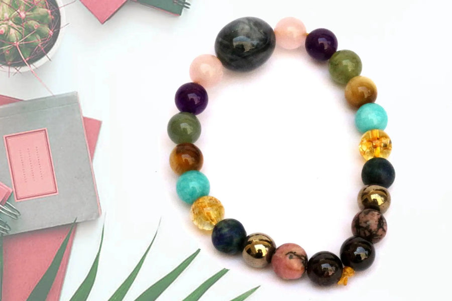 Crystal Bracelet for Emotional Balance - Natural Energy Accessory | Brahmatells by Brahmatells