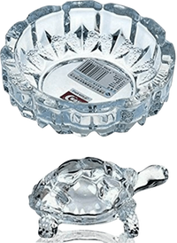 Crystal Fengshui Lucky Tortoise With Tray by Brahmatells