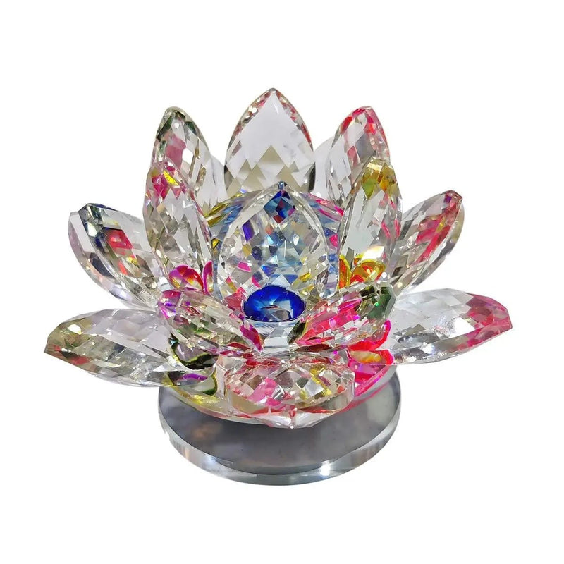 Crystal Lotus Flower - Vastu & Reiki Energized for Prosperity | Brahmatells by Brahmatells