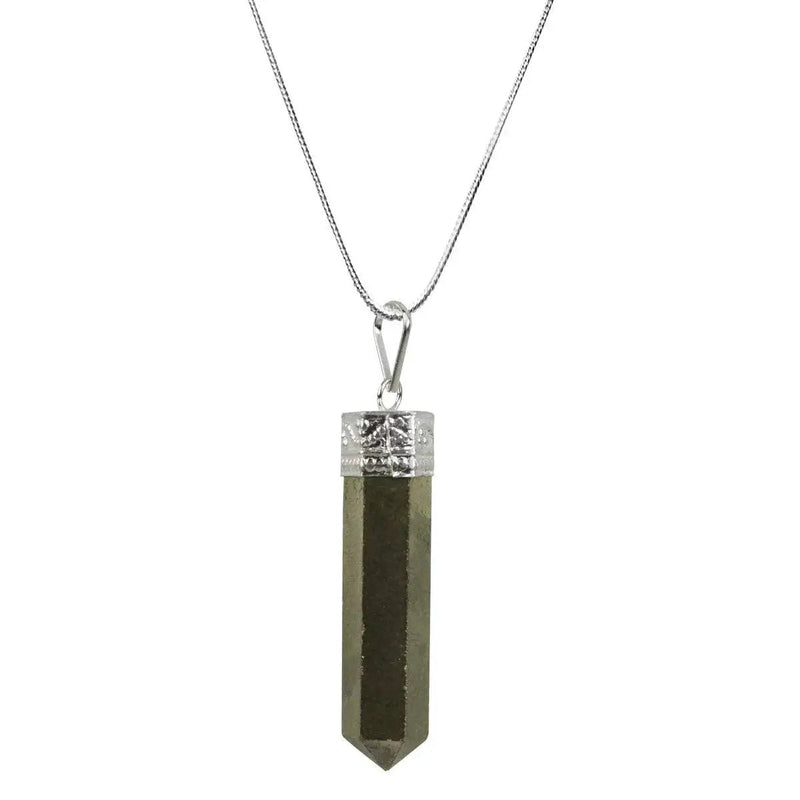 Crystal Pendant Pencil Shape by Brahmatells