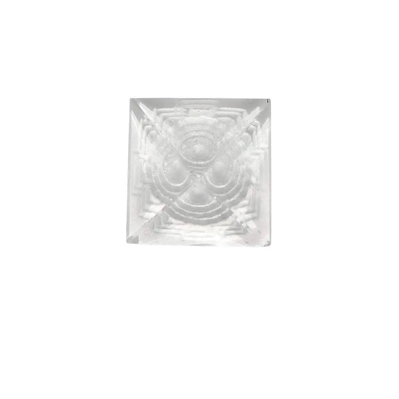 Crystal Sphatik Shree Yantra Pyramid by Brahmatells