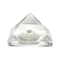 Crystal Sphatik Shree Yantra Pyramid by Brahmatells