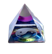 Crystal Yin-Yang Pyramid for Peace, Prosperity and Good Fortune by Brahmatells