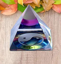 Crystal Yin-Yang Pyramid for Peace, Prosperity and Good Fortune by Brahmatells
