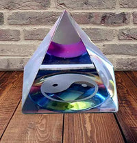 Crystal Yin-Yang Pyramid for Peace, Prosperity and Good Fortune by Brahmatells