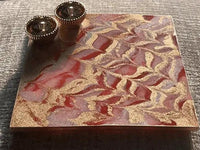 Brahmatells Handmade Resin Pooja Thali with Crystal Rakhi by Brahmatells