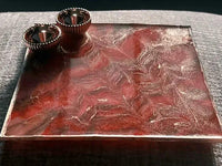 Brahmatells Handmade Resin Pooja Thali with Crystal Rakhi by Brahmatells
