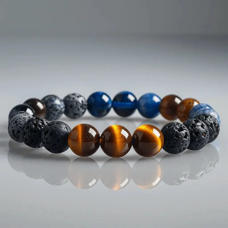 Dad's Anchor Crystal Combo Bracelet - Strength and Stability by Brahmatells