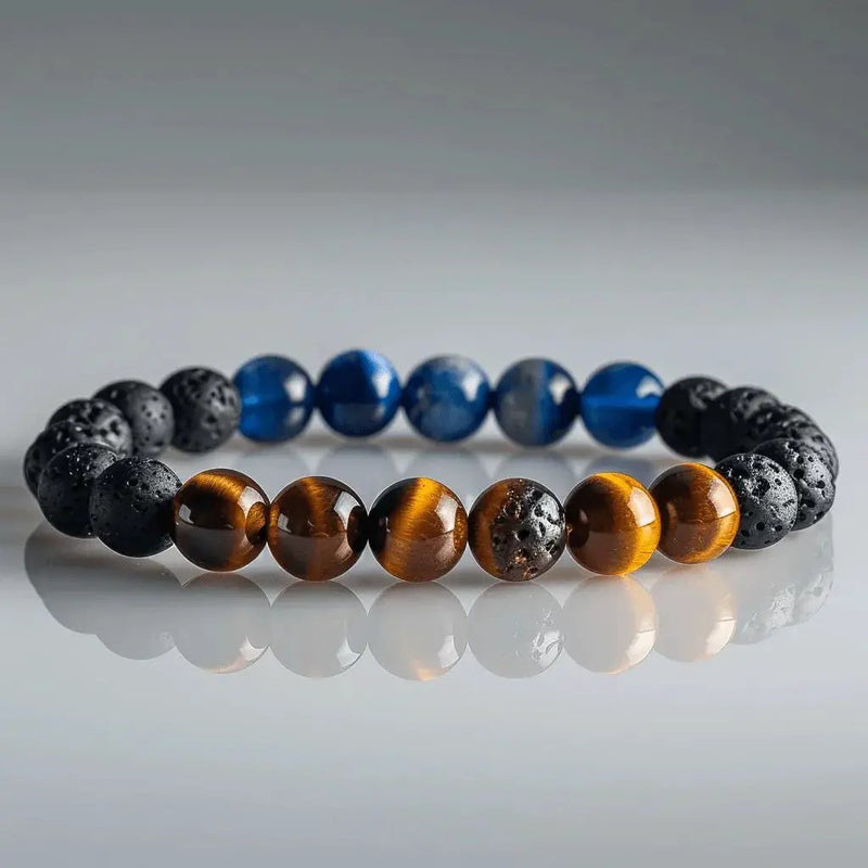 Dad's Anchor Crystal Combo Bracelet - Strength and Stability by Brahmatells