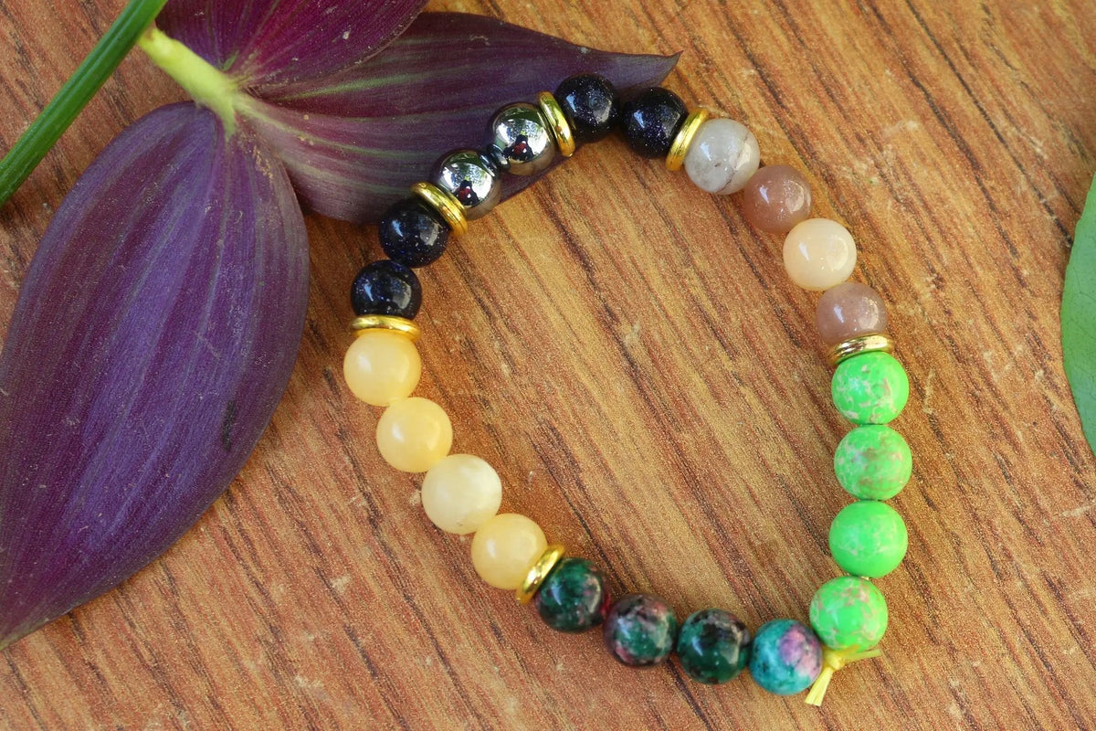 December Birthstone Crystal Bracelet - Celebrate Generosity & Wisdom - Brahmatells by Brahmatells