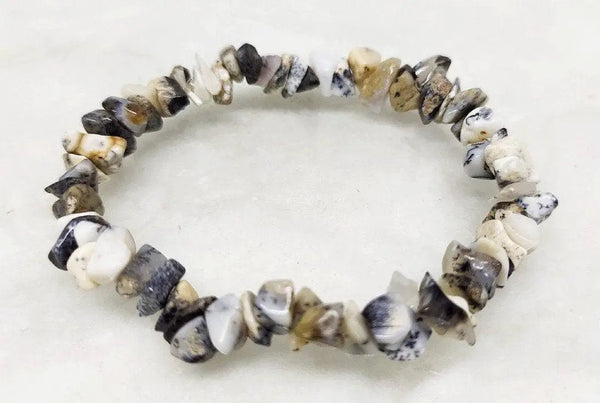 Dendritic Opal Chip Bracelet for Spiritual Growth | Brahmatells by Brahmatells