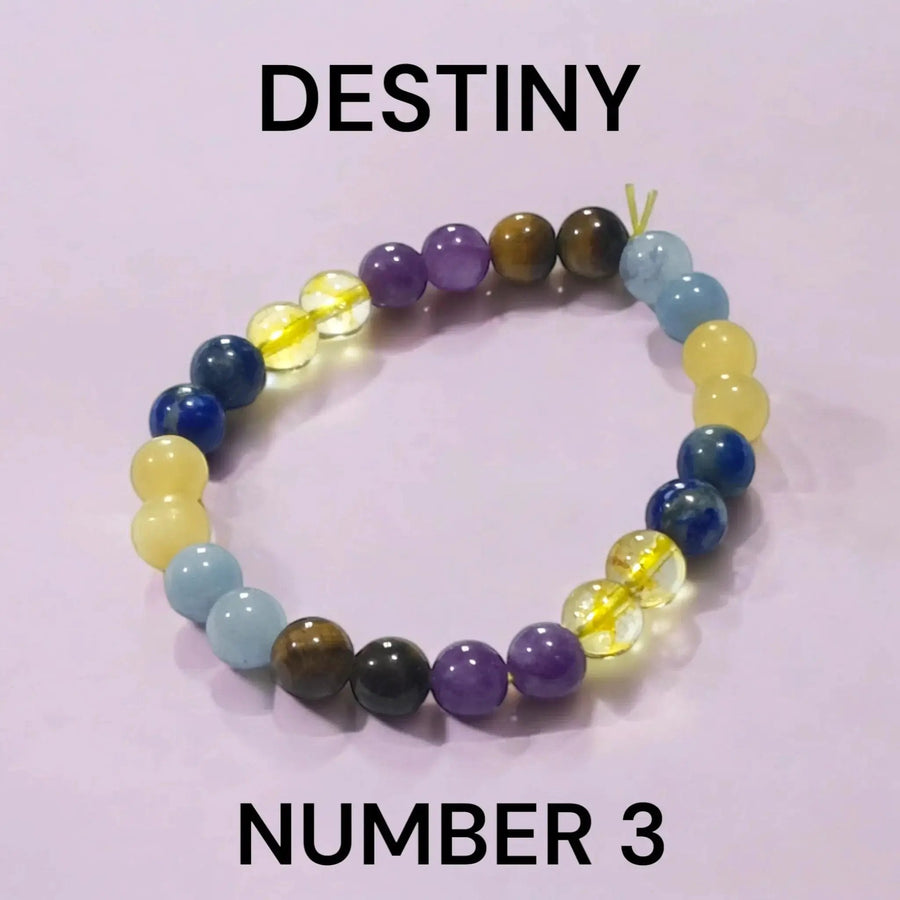 Destiny Number 3 Bracelet | Joy & Creativity by Brahmatells
