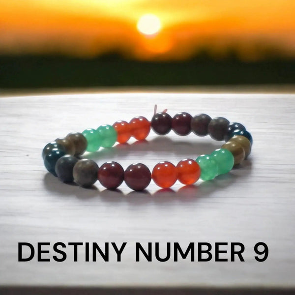Destiny Number 9 Bracelet | Renewal & Strength by Brahmatells