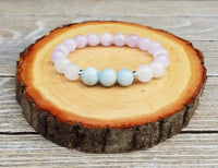 Discover Serenity with Brahmatells Meditation Bracelet – Lavender Amethyst & Aquamarine by Brahmatells