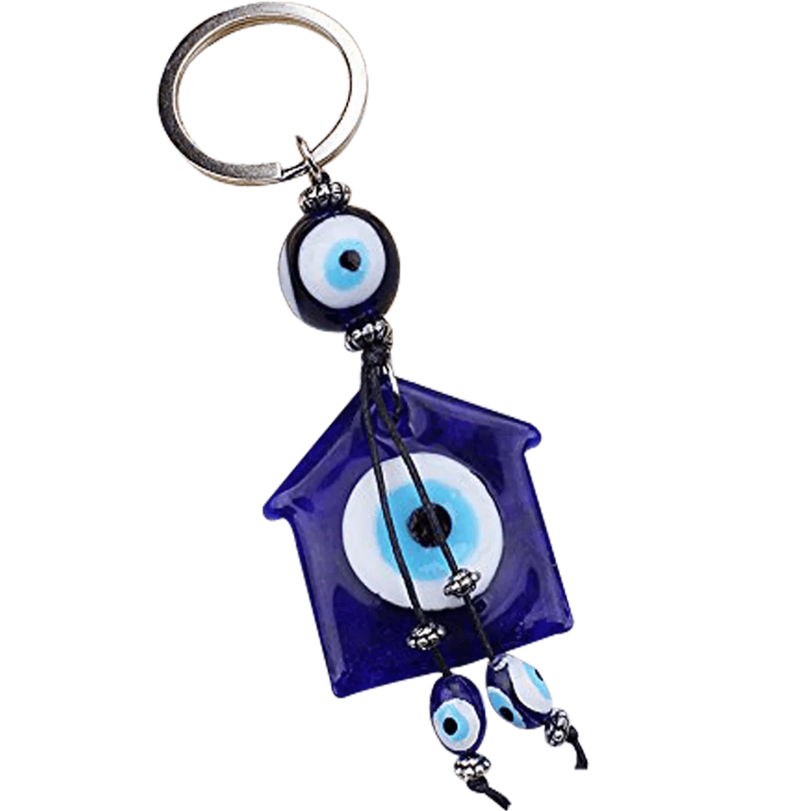 Dream Catcher Evil Eye With Tassel Good Luck Keychain by Brahmatells