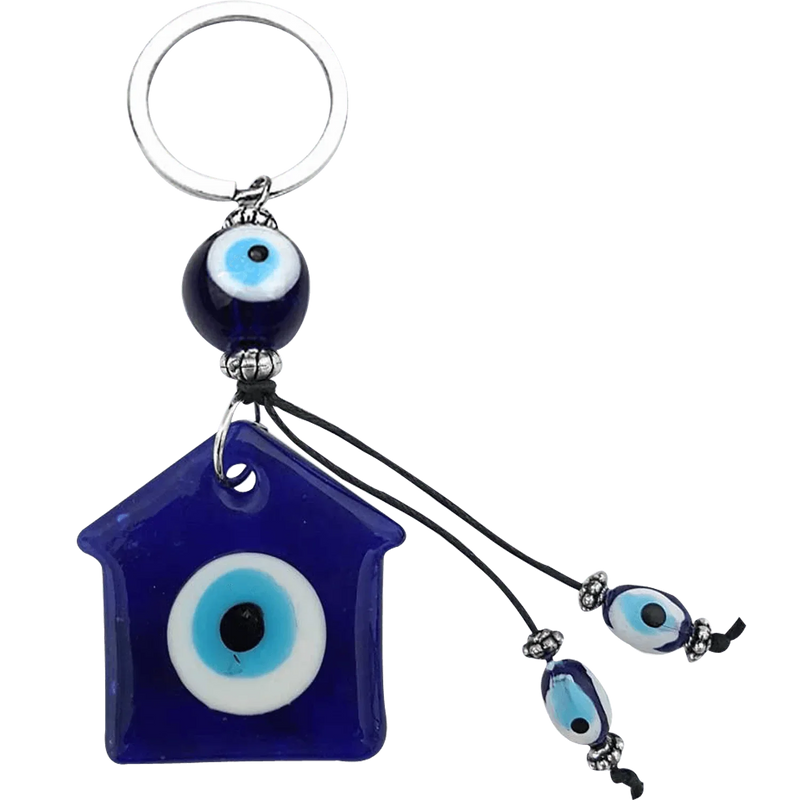 Dream Catcher Evil Eye With Tassel Good Luck Keychain by Brahmatells