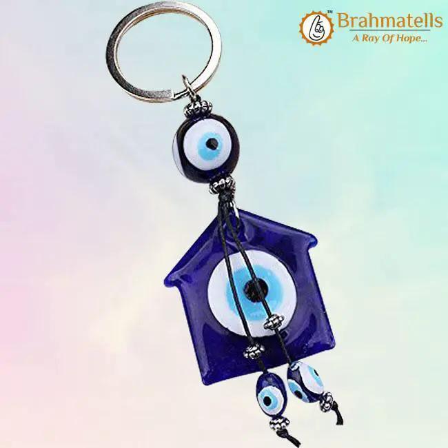 Dream Catcher Evil Eye With Tassel Good Luck Keychain by Brahmatells
