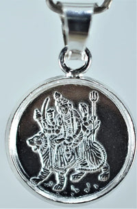 Durga Bisa Yantra Silver Locket | Sacred Pendant by Brahmatells by Brahmatells